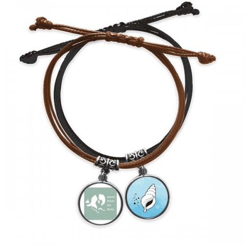 playful shephered dog poop sofa bracelet hand chain leather conch wristband playful shephered dog poop sofa bracelet hand chain leather conch wristband