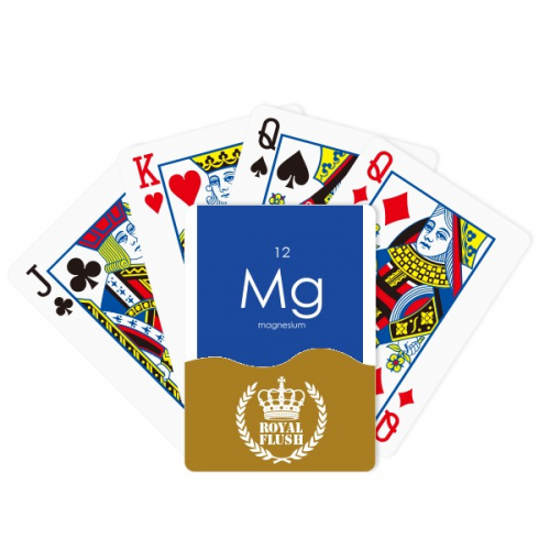 Chestry Elements Period Table Alkaline Earth Metal Magnesium Mg Royal Flush Poker Playing Card  Game