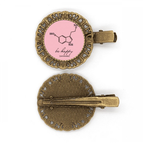 Happy Happiness Structural Chestry Hairpin Headdress Brooch Hair Clip Barrette Happy Happiness Structural Chestry Hairpin Headdress Brooch Hair Clip Barrette
