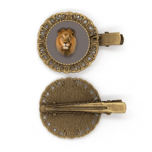 Lion Hair Ears Art Deco  Fashion Hairpin Headdress Brooch Hair Clip Barrette