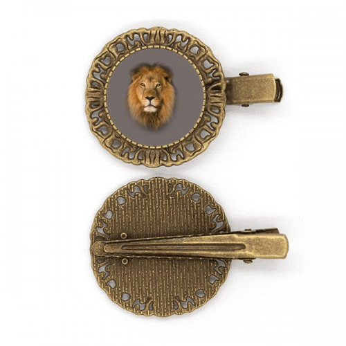 Lion Hair Ears Art Deco  Fashion Hairpin Headdress Brooch Hair Clip Barrette