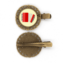 Piano Accordion Descant Hairpin Headdress Brooch Hair Clip Barrette