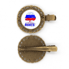 Russian Flag Root Faly Art Deco Fashion Hairpin Headdress Brooch Hair Clip Barrette Russian Flag Root Faly Art Deco Fashion Hairpin Headdress Brooch Hair Clip Barrette
