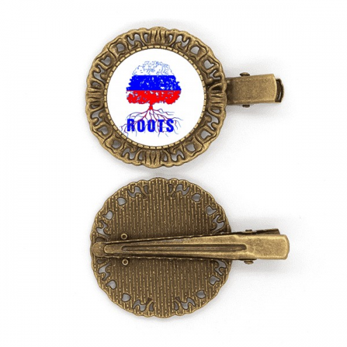 Russian Flag Root Faly Art Deco Fashion Hairpin Headdress Brooch Hair Clip Barrette Russian Flag Root Faly Art Deco Fashion Hairpin Headdress Brooch Hair Clip Barrette