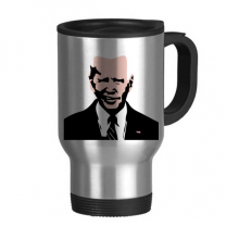 American USA President Scorn Contempt Travel Mug Flip Lid Stainless Steel Cup Car Tumbler Thermos