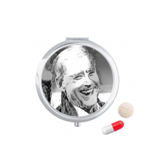 american usa president mock contempt pill case pocket medicine stobox container dispenser