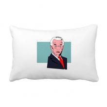 American USA President Serious Shocked Throw Pillow Lumbar Insert Cushion Cover Home Decoration