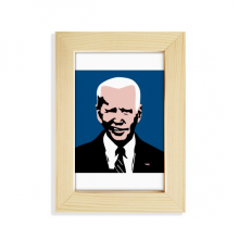 拜登美国总统不屑鄙视 实木摆台相框原木质家居装饰画框6寸