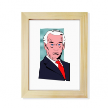 American USA President Serious Shocked Desktop Adorn Photo Frame Display Art Painting Wooden American USA President Serious Shocked Desktop Adorn Photo Frame Display Art Painting Wooden