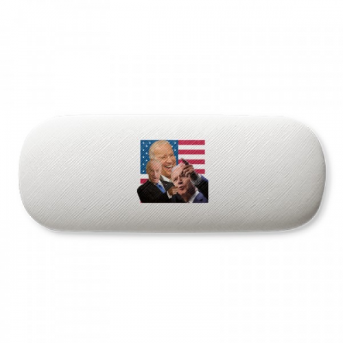 American USA President Mockery Humor Glasses Case Eyeglasses Hard Shell Storage Spectacle Box