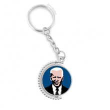 american usa president scorn contempt rotatable keyholder  disc accessories chain clip