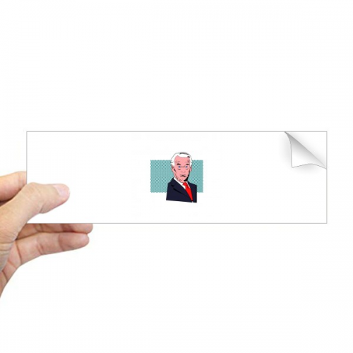 拜登美国总统严肃震惊 矩形保险杠贴纸笔记本窗户车身贴