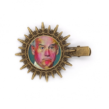 American USA President Serious Doubt Hairpin Sun Headwear Retro Metal Clips Pin