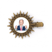 American USA President Stimulate Lecture Hairpin Sun Headwear Retro Metal Clips Pin