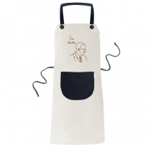 amepresident person joe profile sketch apron adjustable bib cotton linen bbq kitchen pocket pinafore