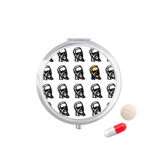 usa president person joseph colorful repeat pill case pocket medicine stobox container dispenser