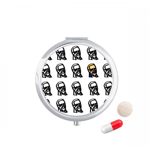 usa president person joseph colorful repeat pill case pocket medicine stobox container dispenser