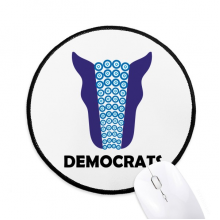 amepresident figure biden blue democracy mouse pad desktop office round mat for computer