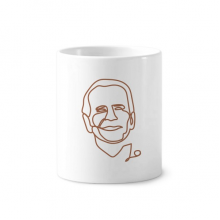 USA President Individual Biden Art Profile Toothbrush Pen Holder Mug Cerac Stand Pencil Cup
