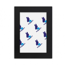 美国形象党徽重复蓝色民主 实木摆台相框黑色家居装饰画框6寸