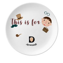 USA President Person Joseph Party Democracy Father  Dessert Plate Decorative Porcelain 8 inch Dinner Home
