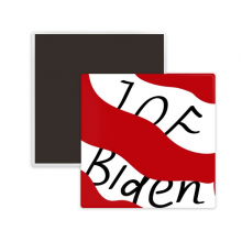 United States President Joe Biden Flag Name Square Ceracs Fridge Magnet Keepsake Memento