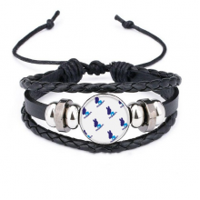 united states democracy joe figure blue repeat bracelet braided leather woven  wristband