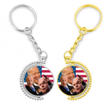 american usa president mockery humor rotating key chain  accessory couple keyholder