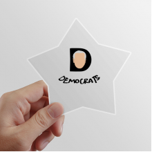 USA President Person Joseph Party Democracy Star Sticker Paster Vinyl Car Tags Decoration Decal