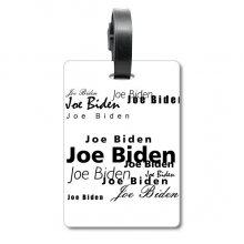 amepresident person biden character type suitcase bag tag luggage card hanging scutcheon label