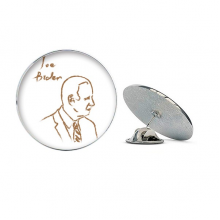 America President Person Joe Profile Sketch Round Metal Tack Hat Pin Brooch