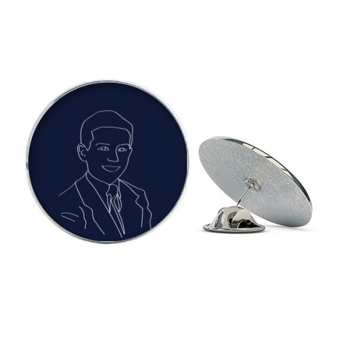 USA President Person Joseph Child Shape Round Metal Tack Hat Pin Brooch USA President Person Joseph Child Shape Round Metal Tack Hat Pin Brooch