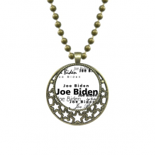 amepresident person biden character type pendant star necklmoon chain jewelry