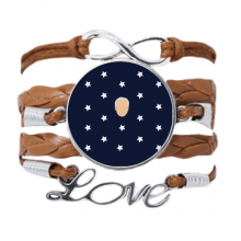 美国总统人物拜登蓝色星星 Love手链皮革饰品