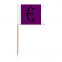 Brief EU Currency Symbol EUR Toothpick Flags Labeling Marking for Party Cake Food Cheeseplate