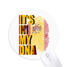 Spanish Flag Fingerprint Gene Mouse Pad Comfortable Game Office Mat