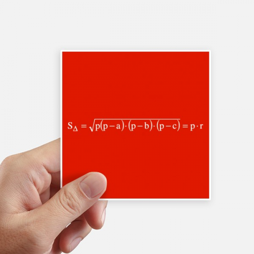 Mathematical Formula Expressions Computation Root Number Sticker Square Waterproof Stickers Wallpaper Car Decal