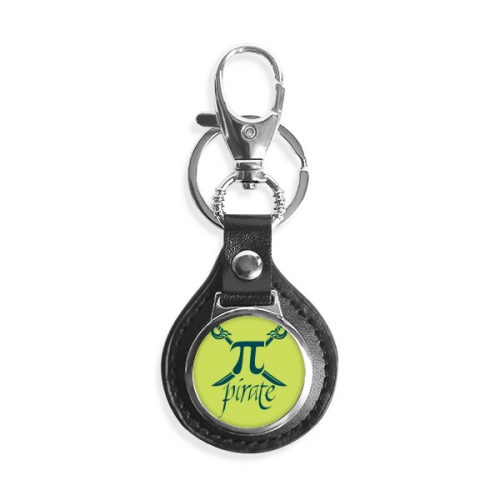 mathematical science pirate pi key link chain  keyholder finder hook metal