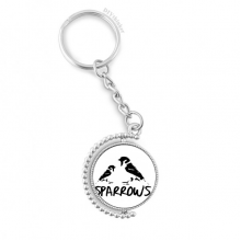 sparrows birds animals food motherrotatable keyholder disc accessories chain clip sparrows birds animals food motherrotatable keyholder disc accessories chain clip