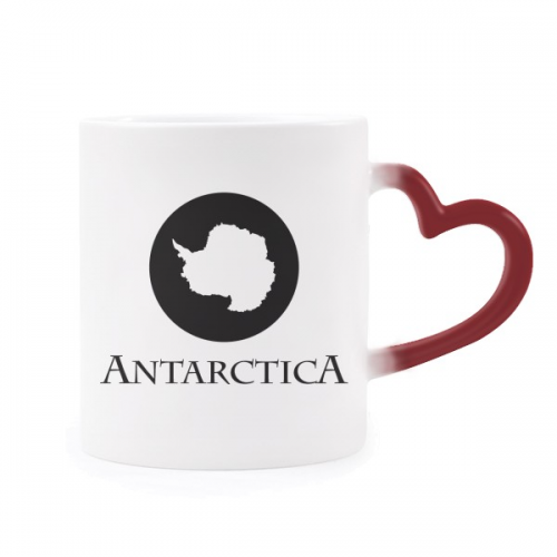 爸爸南旅游探险勇敢 加热变色陶瓷马克杯红色心形把手