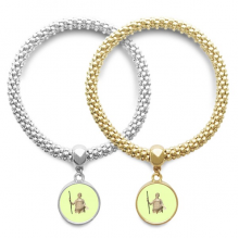 Marriage Fertility Goddess Greece Lover Bracelet Bangle Pendant Jewelry Couple Chain 