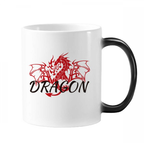 Dragon Animal Myth Wings East West Mug Changing Color Cup Morphing Heat Sensitive 12oz