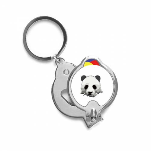 中国猫科动物熊猫剪影 指甲刀指甲剪钳钥匙链开瓶器