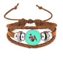 Live Muay Thai Martial Arts Competition Bracelet Wristband Leather Jewelry Ornament