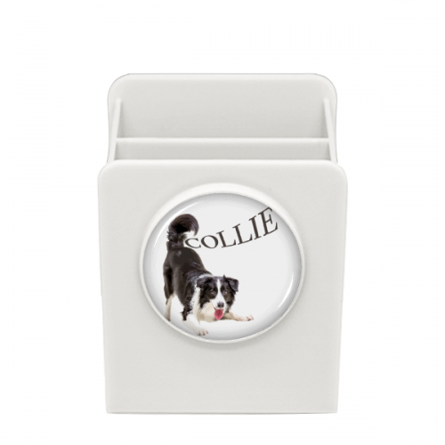 Border Collie Farm Pet Art Deco Fashion Desk Pencil Holder Cup Pen Organizer Border Collie Farm Pet Art Deco Fashion Desk Pencil Holder Cup Pen Organizer