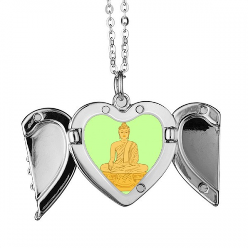 en dharma meditation portrait atabha angel wings necklace pendant fashion 