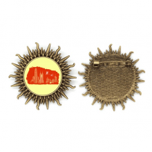 Econocs Town China Canton  Metall Sonne Brosche Haken Pin