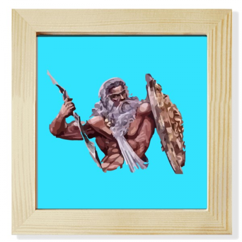 king gods thunder right square picture frame wall tabletop display