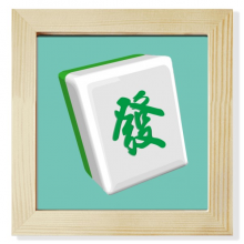 Fortune Mahjong Chinese Characters Square Picture Frame Wall Tabletop Display