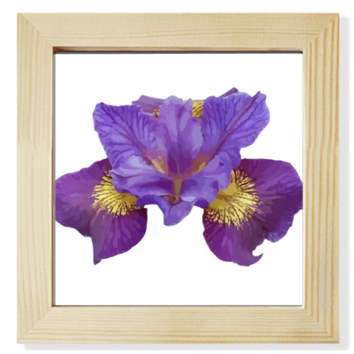Flower Purple Orchid Square Picture Frame Wall Tabletop Display Flower Purple Orchid Square Picture Frame Wall Tabletop Display